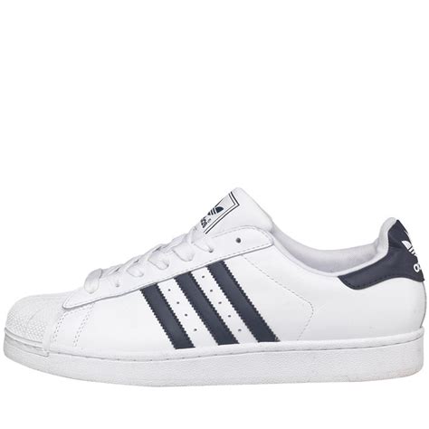 adidas originals herren superstar 2 sneakers weiß navy|adidas Originals Men's Superstar II Shoe .